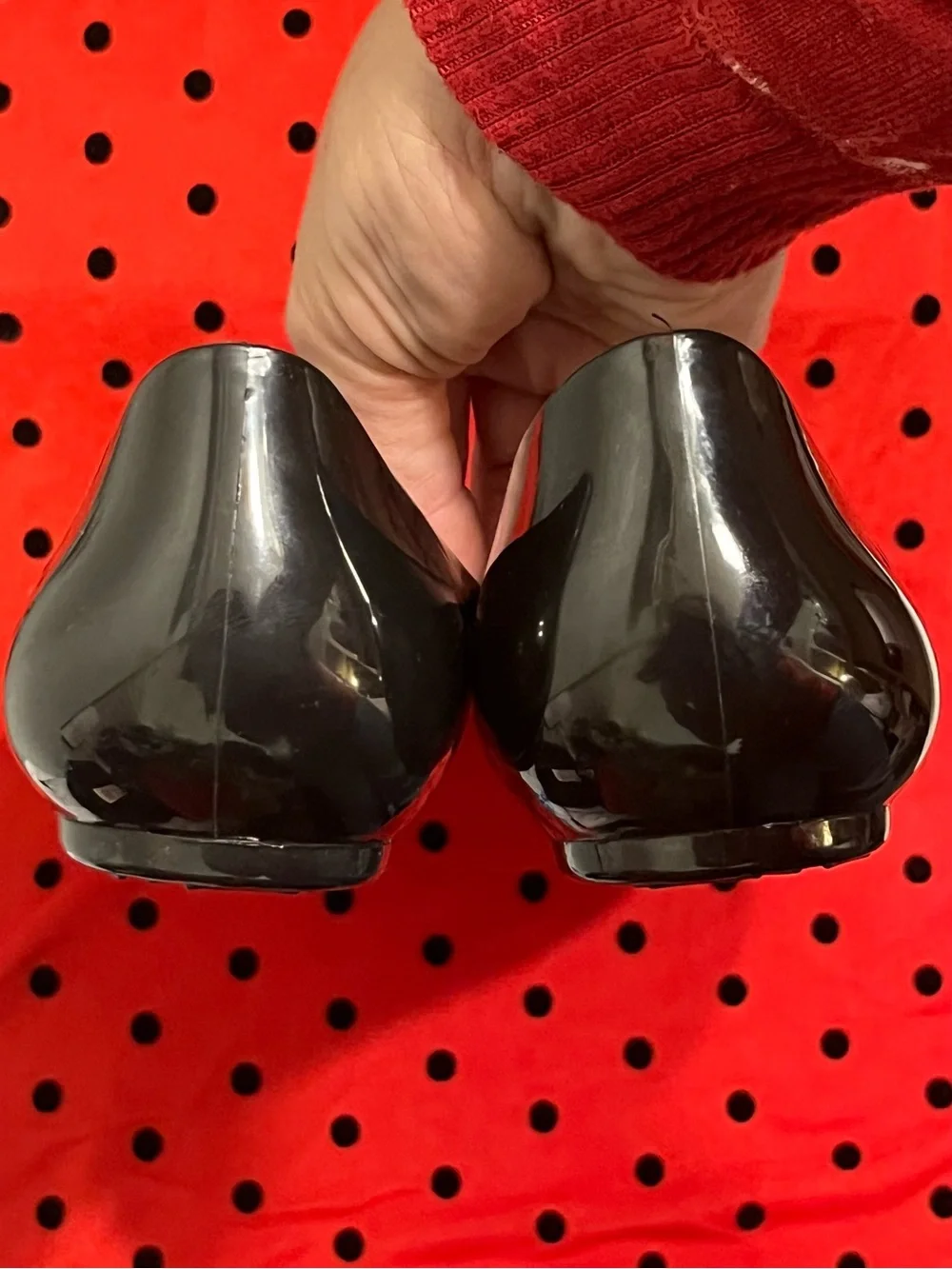 NWOB kate spade Jackson Jelly Ballerina D’Orsay Black Pointed Bow Flats